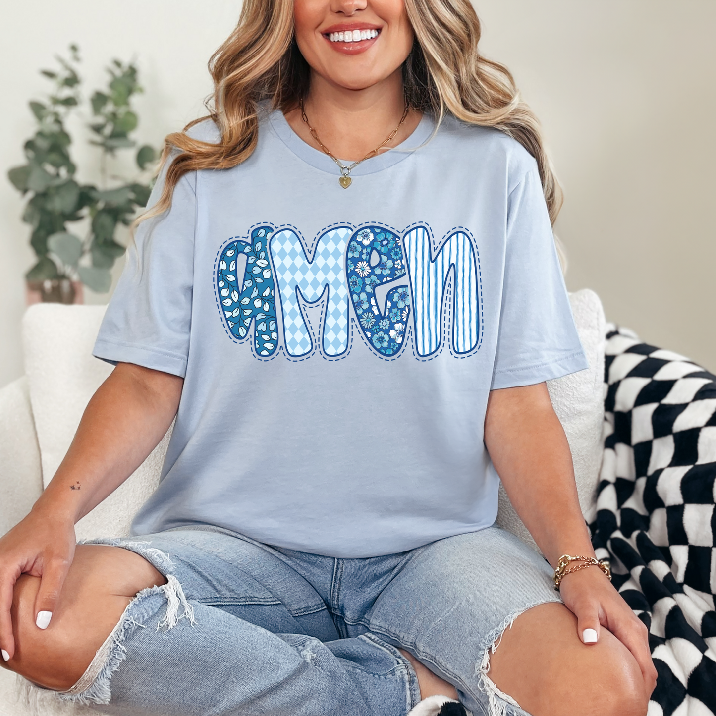 Amen- Patterned