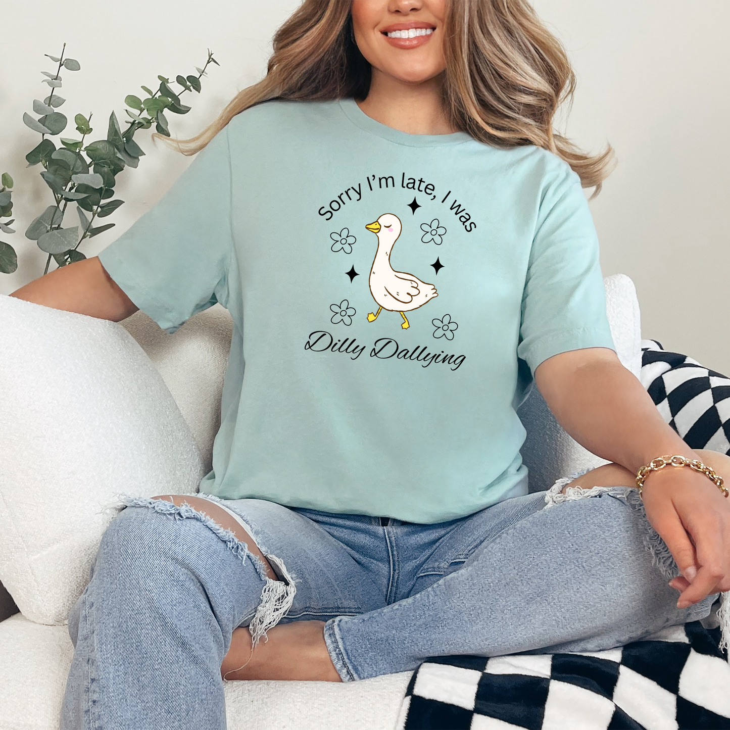 Black Floral Dilly Dally