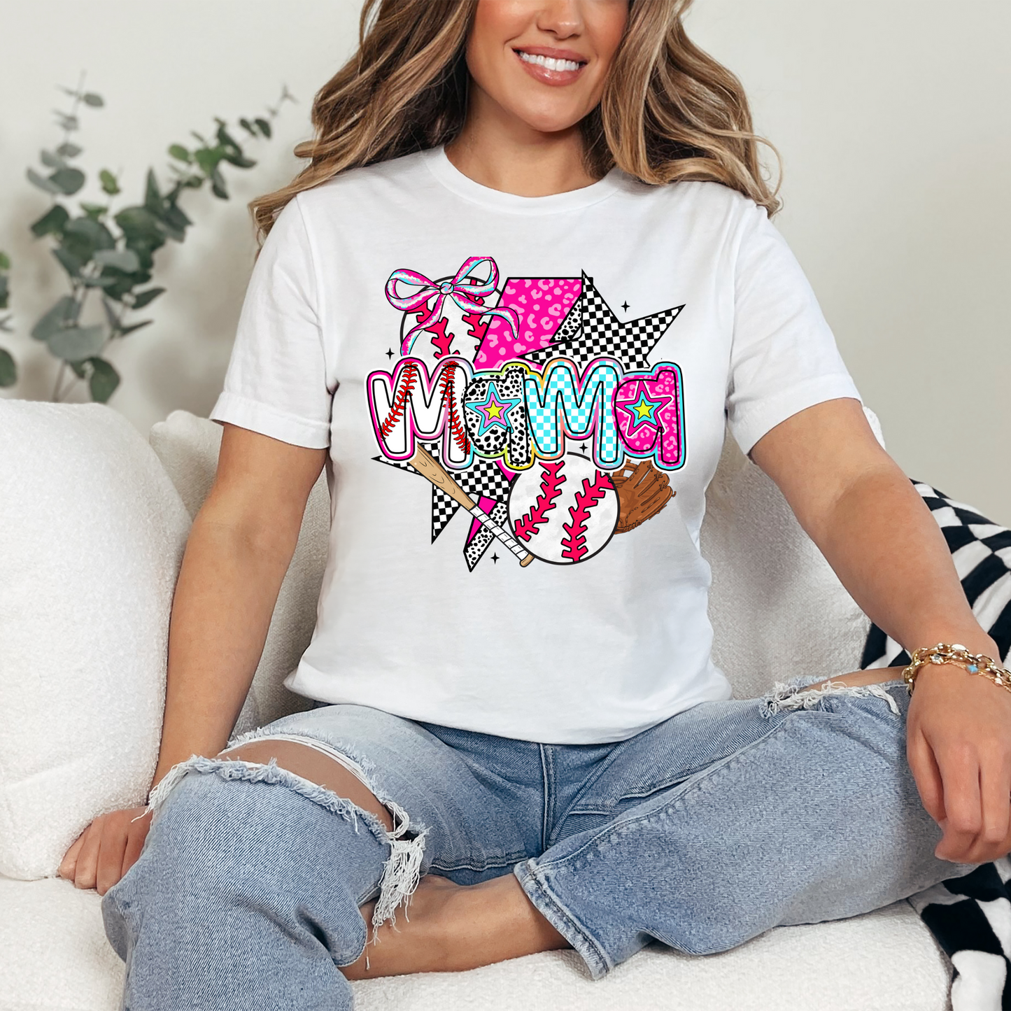 Groovy Baseball Mama