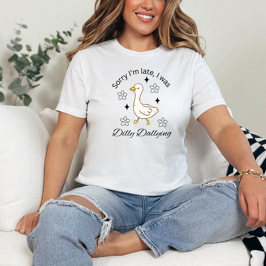 Black Floral Dilly Dally