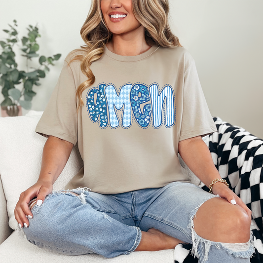 Amen- Patterned